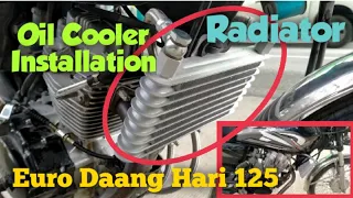 Oil Cooler sa Euro Daang Hari 125, pwede sa TMX, Rusi, Skygo at iba pa. #oilcooler #radiator