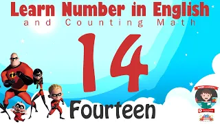 Learn Number Fourteen 14 in English & Counting, Math