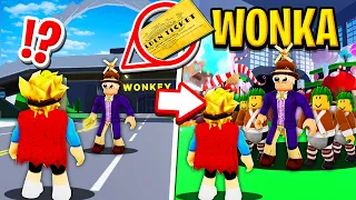 We Visited a Chocolate Factory in Roblox BROOKHAVEN RP!! (Willy Wonka)