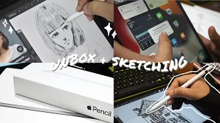 Unboxing Ipad 9th Generation + Apple Pencil ✏️| Procreate Digital art