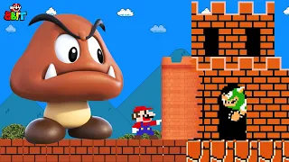 Super Mario Bros. but What if Mario touches everything turns REALISITC? | Game Animation