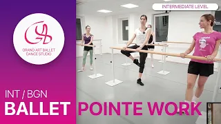 Pointe work class / Intermediate Lv. #ballet #pointeshoes
