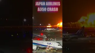 Japan Airlines Flight 516 Tokyo Crash #shorts #crash