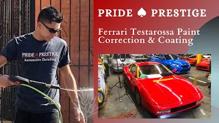Ferrari Testarossa Paint Correction & Coating ! | Pride ♠️ Prestige