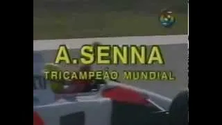 Ayrton Senna Tricampeão Mundial de F1