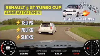 M3 E36 chasing Renault 5 GT Turbo Cup (Details see Video description)