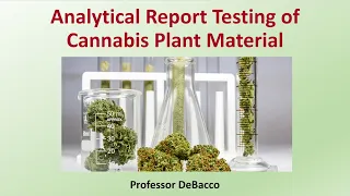 Analytical Report Testing of Cannabis Plant Material