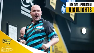 LAYING DOWN A MARKER! | Day Two Afternoon Highlights | 2023 Interwetten European Darts Open