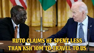 I Am Not Mad Man !!My Plane To US Costed Ksh 10 million & Not Ksh 200 Million -Liar Pres. Ruto