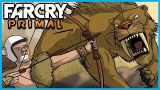 Far Cry Primal Funny Moments Gameplay #5 - Taming A Sabre Tooth Tiger and Brown Bear!