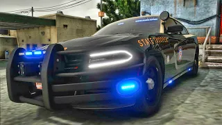 Playing GTA 5 As A POLICE OFFICER Highway Patrol| GTA 5 Mod| PA MIC EDITION