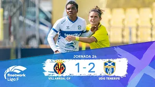 RESUMEN Y GOLES VILLARREAL CF vs UDG TENERIFE, Jornada 24, FINETWORK LIGA F