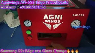 Samsung A9+ Edge Oca Glass Change🔥🔥💯 By AgniWings AW-555 👌💥