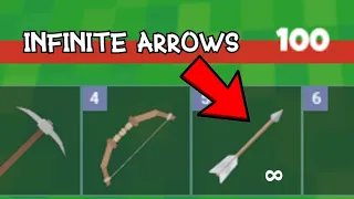 Roblox BedWars Unlimited Arrow glitch(USELESS)