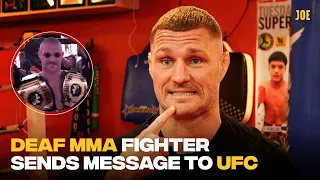 Deaf MMA fighter sends message to the UFC, Dana White and Conor McGregor