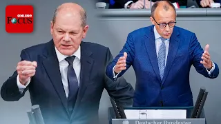 Scholz und Merz liefern sich heftigen Schlagabtausch im Bundestag: „Dann wird es peinlich“