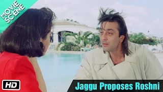 Jaggu Proposes Roshni - Movie Scene - Gumrah - Sanjay Dutt, Sridevi