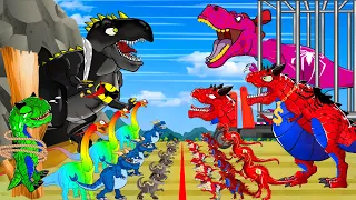 Best Dinosaurus of Jurassic World: Rex, Carnotosaurus,Plesiosaurus Transfiguration & Kong Animation!