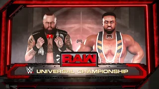 WWE 2k18 Universal Championship Big E vs. Aleister Black