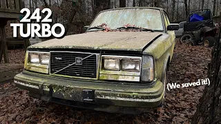 Severely Neglected Volvo 240 Turbo- We saved it!