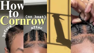 How to CORNROW your Hair TUTORIAL for BEGINNERS! Step-by-Step, Easy, Neat BRAIDS Routine