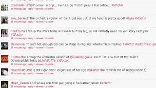 Tweets for Kylie on The X Factor Final