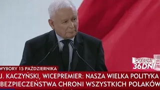 Prezes PiS Jarosław Kaczyński: Budujemy silną Polskę! [CAŁE WYSTĄPIENIE]