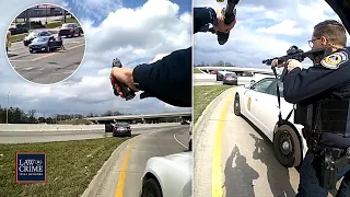 Bodycam: Carjacking Suspect Shot by Indiana Cops After Yanking Woman from Car in Broad Daylight