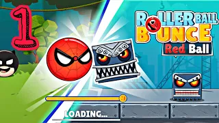 Roller Ball Bounce Red Ball Gameplay Walkthrough - All Levels (iOS, Android)