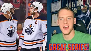 New NHL Fan Reacts to EDMONTON OILERS vs CALGARY FLAMES Game Highlights! | Game 5 Playoff Hockey