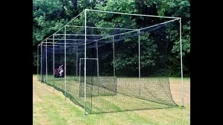 Baseball Softball EZ UP & Down Batting Cage Frame Kit for Home/Commercial Use