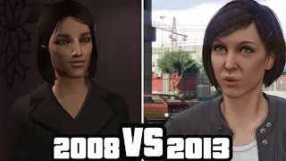 Karen Daniels 2008 vs 2013 cutscenes - GTA