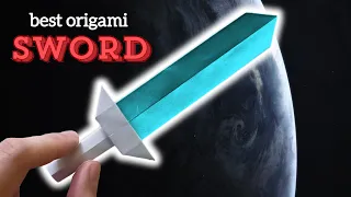 How to make COOL paper Barbarian Sword - Easy Origami Tutorial