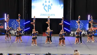 Cheer Athletics Junglecats Blue Debut 2023