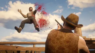 Red Dead Redemption 2 PC 60FPS - Funny & Brutal Moments Vol. 101 (Euphoria Ragdolls)