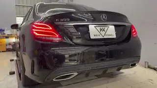 【法騰汽車百貨】 BENZ W205 C300 WK EXHAUST 白鐵 電控 閥門 中尾段