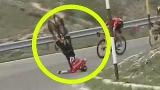 INSANE CRASH on Stage 9 Giro D'Italia 2021 Matej MOHORIČ HOW???