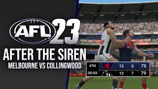 After the Siren on AFL 23!! - Melbourne vs Collingwood (No Commentary HD)