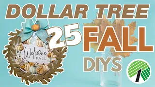 25 FALL Dollar Tree DIYS from 2023! Autumn Decor with Coastal & Traditional Themes