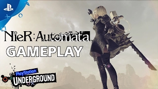 NieR: Automata - PlayStation Underground Open World Gameplay Video | PS4