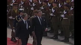 Arrival Ceremony for President Reagan in Strasbourg, France on May 8, 1985