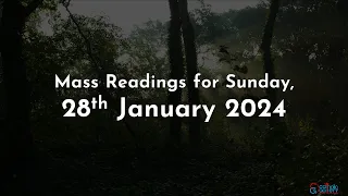 Catholic Mass Readings in English - January 28, 2024