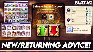 *TIPS & TRICKS* Best NEW & RETURNING Player Advice! PART 2! Do These Now! (7DS Info) 7DS Grand Cross