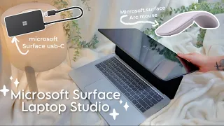 Microsoft Surface Laptop Studio |  Microsoft arc mouse | unboxing • overview 💻 | 2023