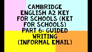 How to write informal emails for Cambridge English A2 KEY (KET for schools) exam - Sleepover