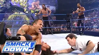 The Rock & APA Vs Booker T, Test & Rhyno - SMACKDOWN!