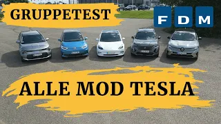 FDM tester 5 elbiler til Tesla-priser