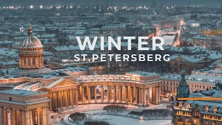 St. Petersburg Russia - Winter 6K. Shot on Zenmuse X7 Drone