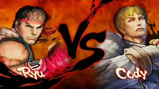 Street Fighter IV Champion Edition "RYU vs CODY" - HARD Arcade Mode Fight!