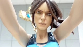 Gaming Heads TOMB RAIDER: LARA CROFT TEMPLE OF OSIRIS EXCLUSIVE STATUE unboxing